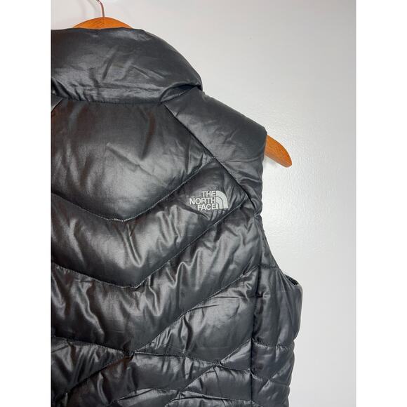 The North Face Puffer Vest Women's Medium 550 Goose Down Black Quilted - Picture 5 of 11